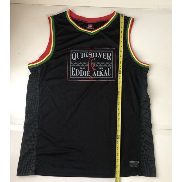 Quiksilver Mens Hawaii 2013-14 Sleeveless Jersey Eddie Aikau Rasta Reggae XXL - Picture 8 of 16